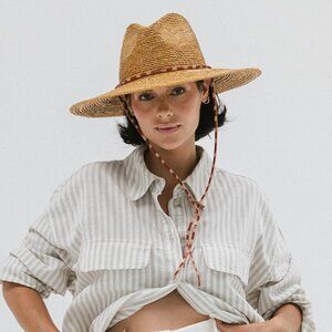 Gigi Pip Ozzy Lifeguard Hat Raffia Straw Woven Sunhat  59 ML